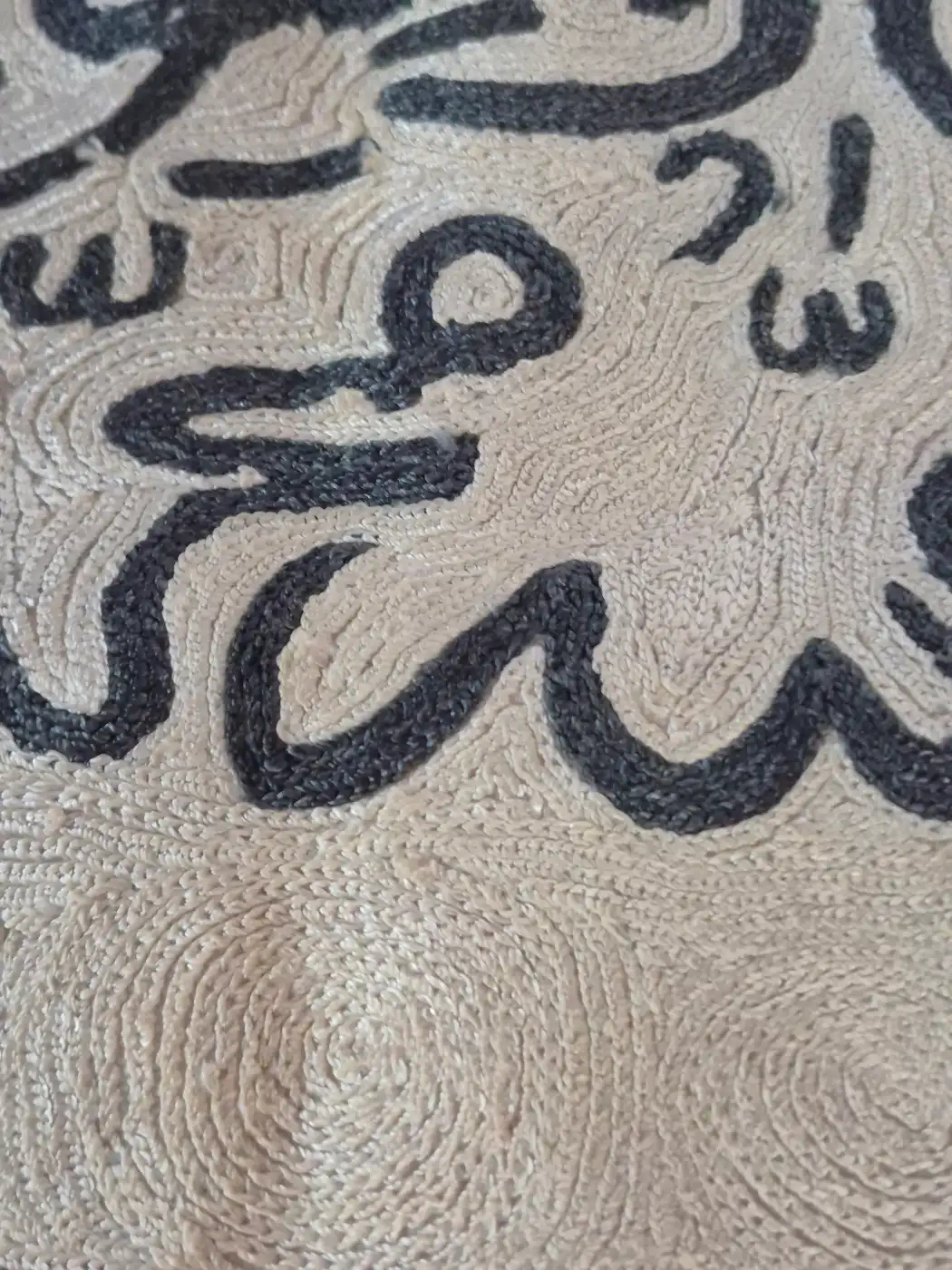 Kalimah Islamic Handmade Silk Embroidery Wall Hanging 2*1.2ft - Image 3