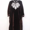 Kashmiri Shafaq Brown Velvet Botte Tilla Embroidered Pheran