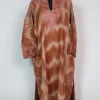 Kashmiri Tie-n-Dye Pheran In Cashmilon Wool For Women With Aari Work Gulmarg