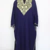 Bushra Kashmiri Pheran In Black Cashmilon Wool For Women With Aari Embroidery