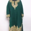 Kashmiri Green Rafiqa Cashmilon Pheran For Women With Daman Aari Kadhai