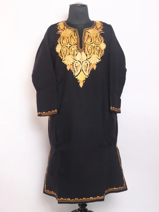 Sana Kashmiri Cashmilon Pheran For Women With Aari Kaam