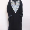 Black Kashmiri Cashmilon Pheran For Women With Aari Embroidery Zareen