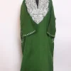 Green Kashmiri Cashmilon Pheran for Women Gulmarg With Zari Work