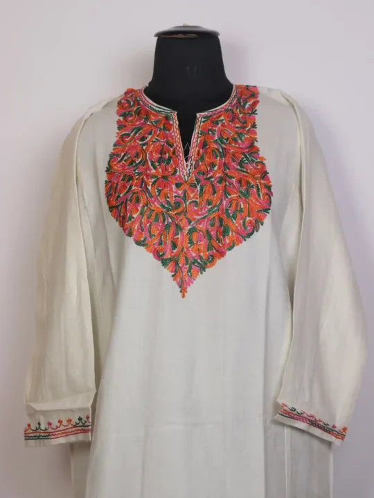Gul Bahar Pheran | Cashmilon Aari Work - Image 2