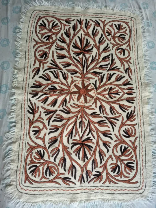 Kashmiri Namda Floral Rug 6×4 Feet