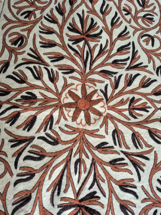 Kashmiri Namda Floral Rug 6×4 Feet - Image 4