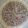 Gul Afshan Kashmiri Wool Embroidery Multicolour Namda Rug 5×5 Feet