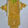 Jabeen Kashmiri Olive Green Long Neck Tilla Patch Set with 4 Matching Patches