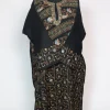 Ilham Kashmiri Pheran In Raffal Wool With Hand Sozni | Black