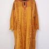 Mustard Kashmiri Pheran In Raffal Wool With Hand Sozni Lakeer Jaal | Eshal