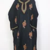 Black Sitara Kashmiri Pheran Raffal Wool Hand Sozni and Hand Aari Work