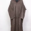 Kashmiri Tweed Fakhri Brown Pheran for Men With Attached Hood