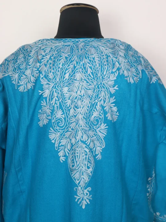 Neelam Kashmiri Cashmilon Pheran for Women with Back Aari Embroidery - Image 4