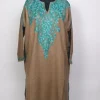 Kashmiri Beige Cashmilon Pheran for Women Irtiza with Back Aari Embroidery