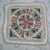 Parizaad Kashmiri 2-Ft Square Handmade Namda Rug With Embroidery