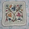 Kashmiri 2-Ft Square Bismil Handmade Namda Rug With Embroidery