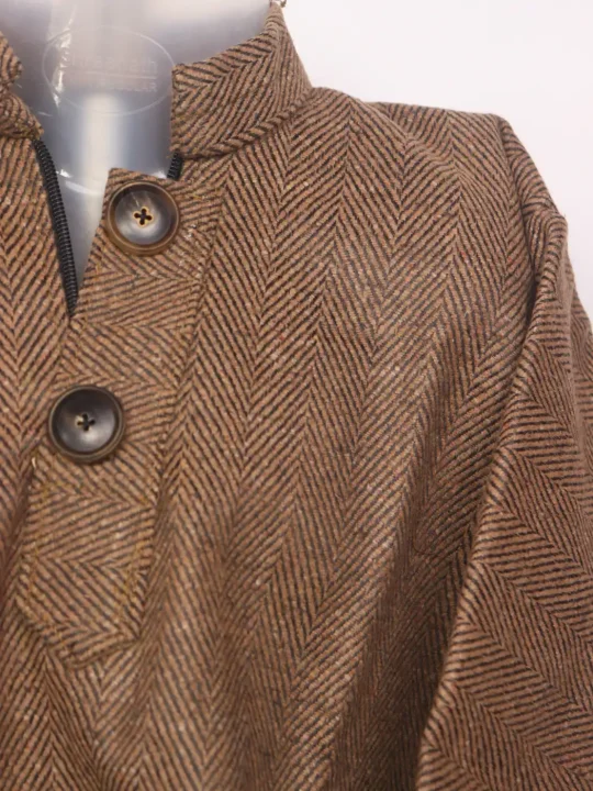 Kashmiri Brown Pattu Tweed Pheran for Boys Riyan