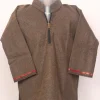 Kashmiri Shams Pattu Tweed Brown Pheran for Boys