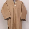 Khizar Kashmiri Pattu Tweed Sand Brown Pheran for Boys