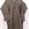 Hashim Kashmiri Pattu Tweed Dark Brown Pheran for Boys