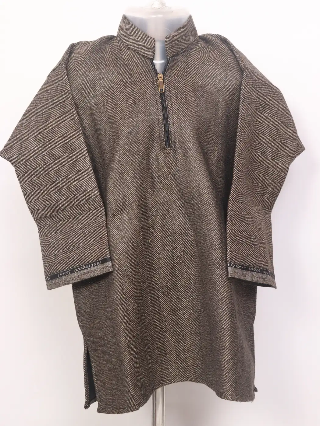 Hashim Kashmiri Pattu Tweed Dark Brown Pheran for Boys