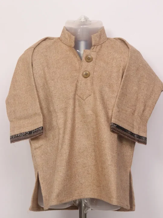 Kashmiri Brown Pattu Tweed Pheran Haseeb for Boys