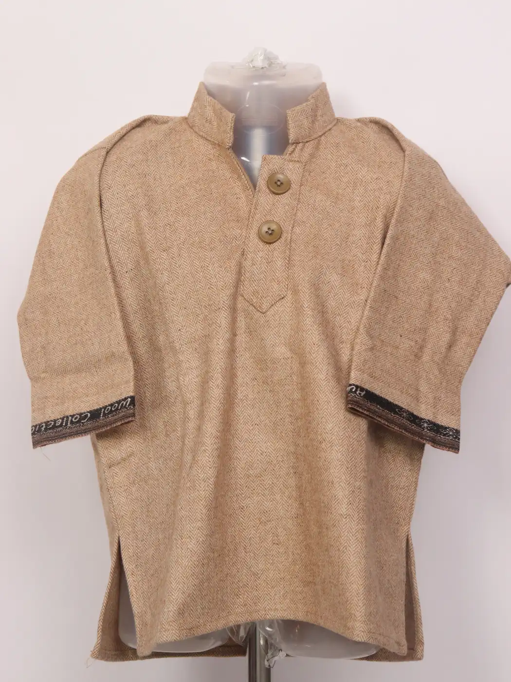 Kashmiri Brown Pattu Tweed Pheran Haseeb for Boys