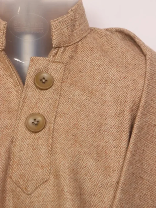 Kashmiri Brown Pattu Tweed Pheran Haseeb for Boys - Image 2
