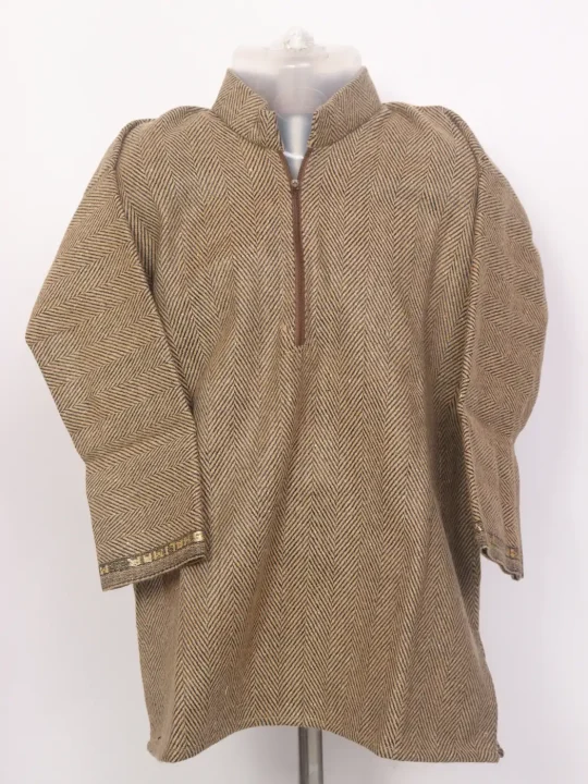 Kashmiri Beige Pattu Tweed Pheran for Boys Mehrab