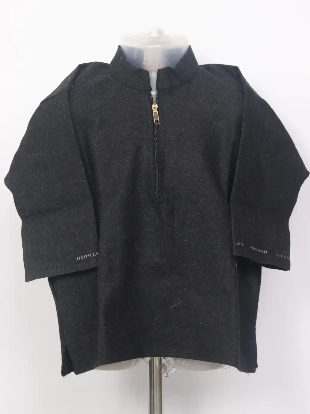 Kashmiri Pattu Tweed Pheran Sarif for Boys In Dark Grey