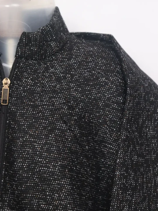 Black Kashmiri Pattu Tweed Pheran for Boys Shahnawaz - Image 3