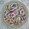 Gulmarg Handmade Kashmiri 2-ft  Round Namda Rug With Embroidery