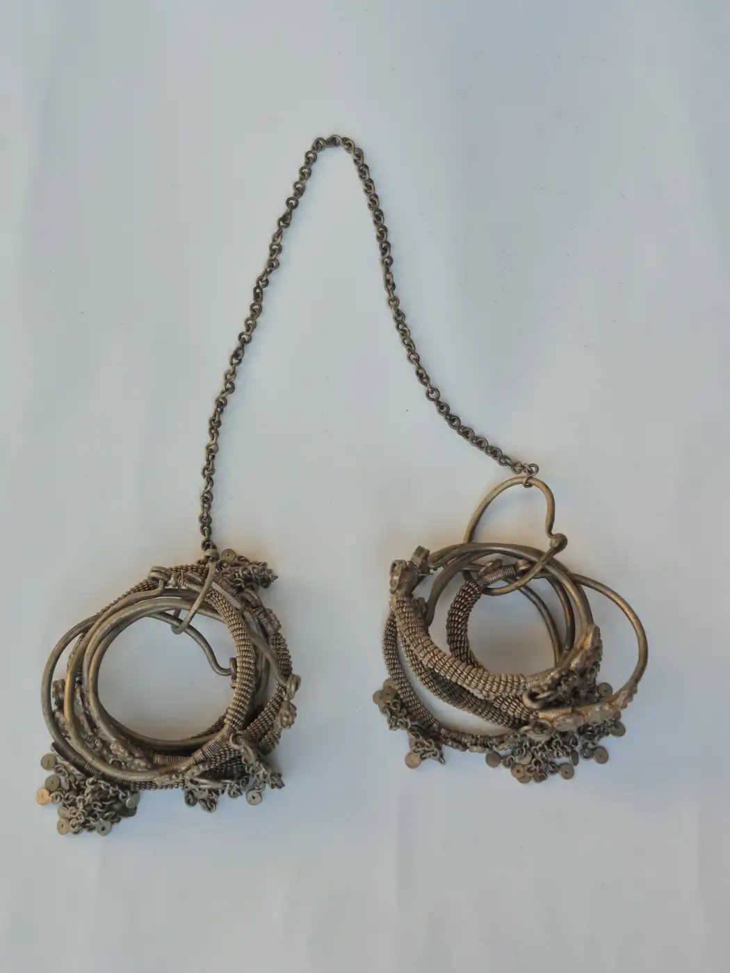 Mahrin Kashmiri Vintage Handmade Over-the-Head Kanvaji Earrings for Women