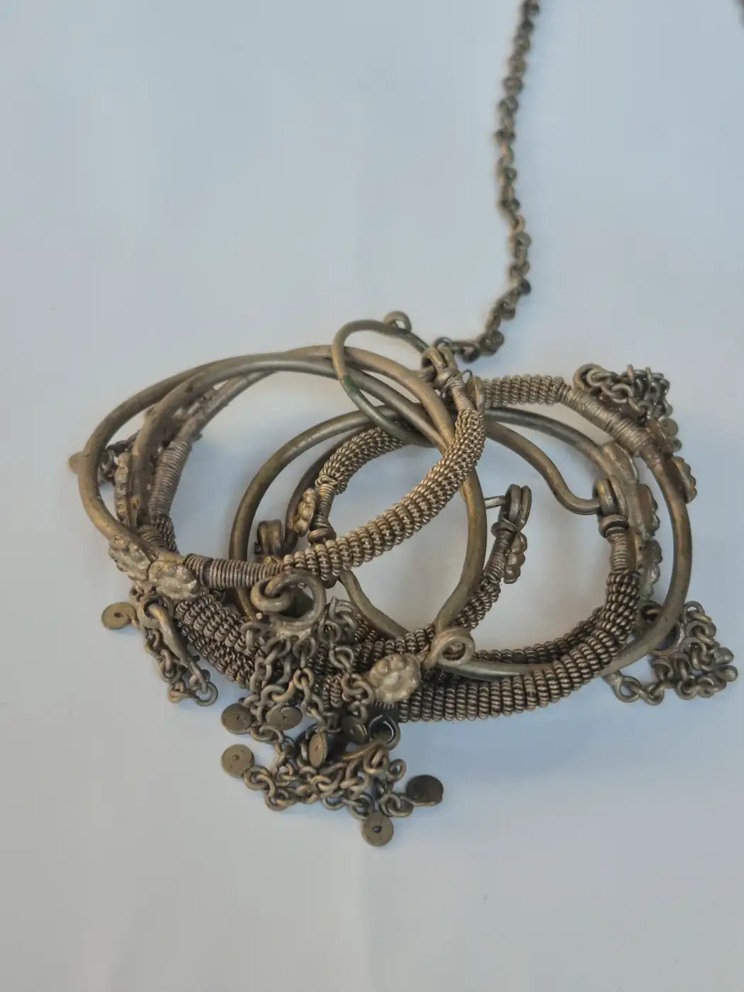Mahrin Kashmiri Vintage Handmade Over-the-Head Kanvaji Earrings for Women - Image 3