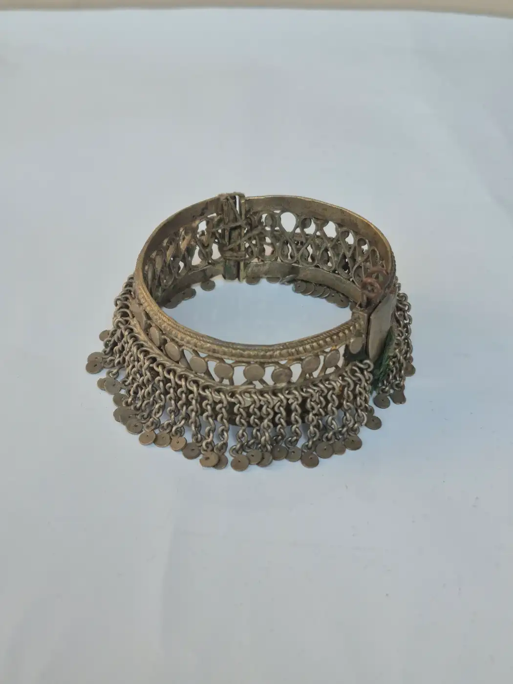 Kashmiri Vintage Shahana Bangle for Women | Traditional Antique Kada with Hanging Charms