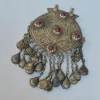 Laila Kashmiri Vintage Handmade Antique Red Stone Pendant