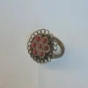 Gulshan Kashmiri Vintage Ring – Traditional Handmade Antique Red Stone Jewellery