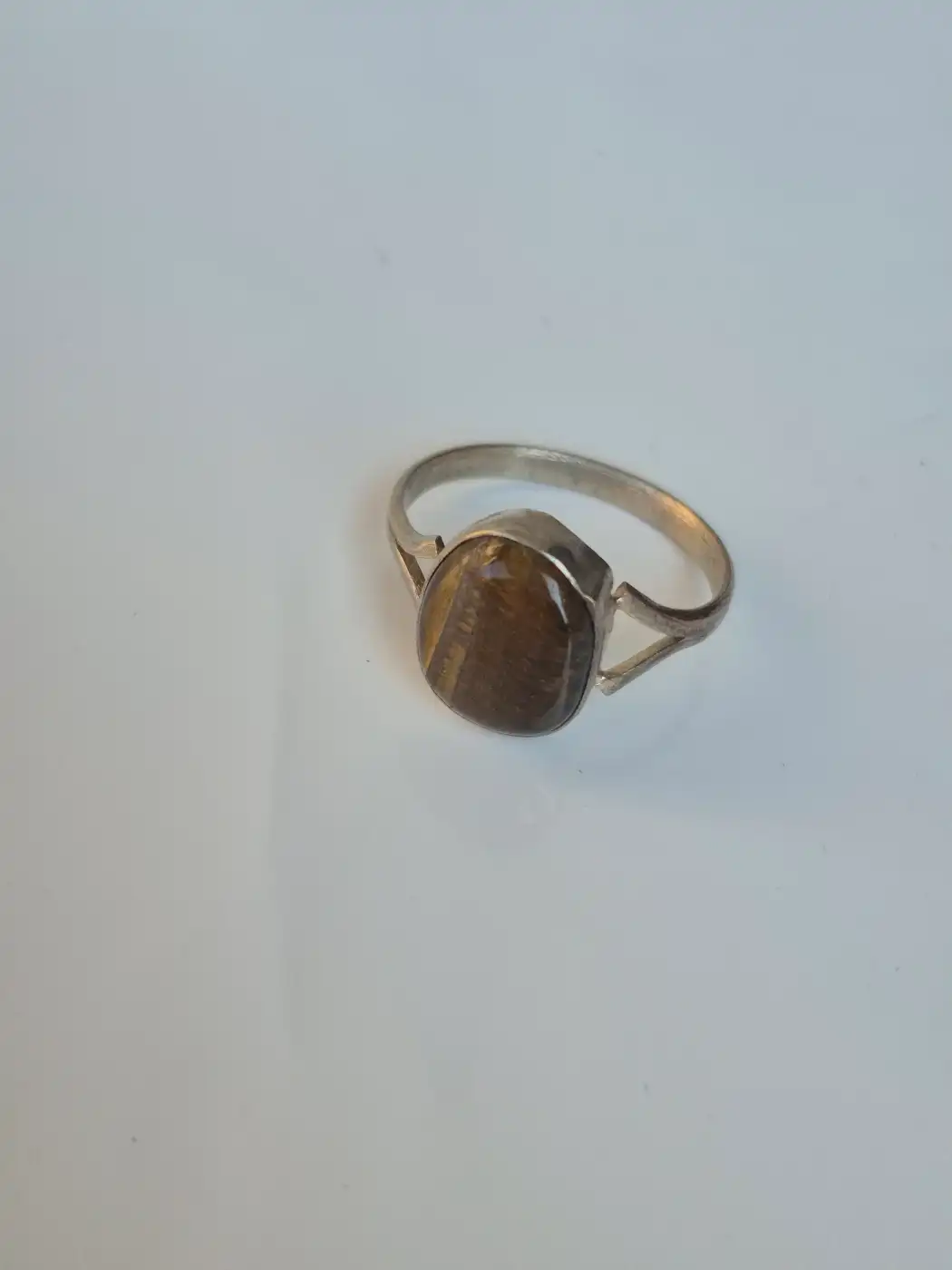 Kashmiri Vintage Sitara Ring – Traditional Handmade Antique Brown Stone Jewellery