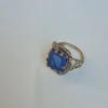 Zeba Kashmiri Vintage Ring – Traditional Handmade Antique Blue Stone Jewellery