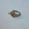 Yaqeen Kashmiri Vintage Traditional Handmade Antique Red Stone Ring
