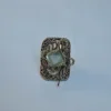 Kashmiri Vintage Ring – Hunar Traditional Handmade Antique Green Stone Jewellery