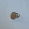 Nazakat Kashmiri Vintage Handmade Antique Brown Stone Ring