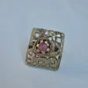 Kashmiri Meher Vintage Ring – Traditional Handmade Antique Red Stone Jewellery