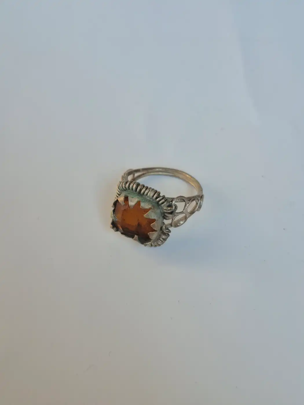 Sooraj Kashmiri Vintage Ring – Traditional Handmade Antique Stone Jewellery