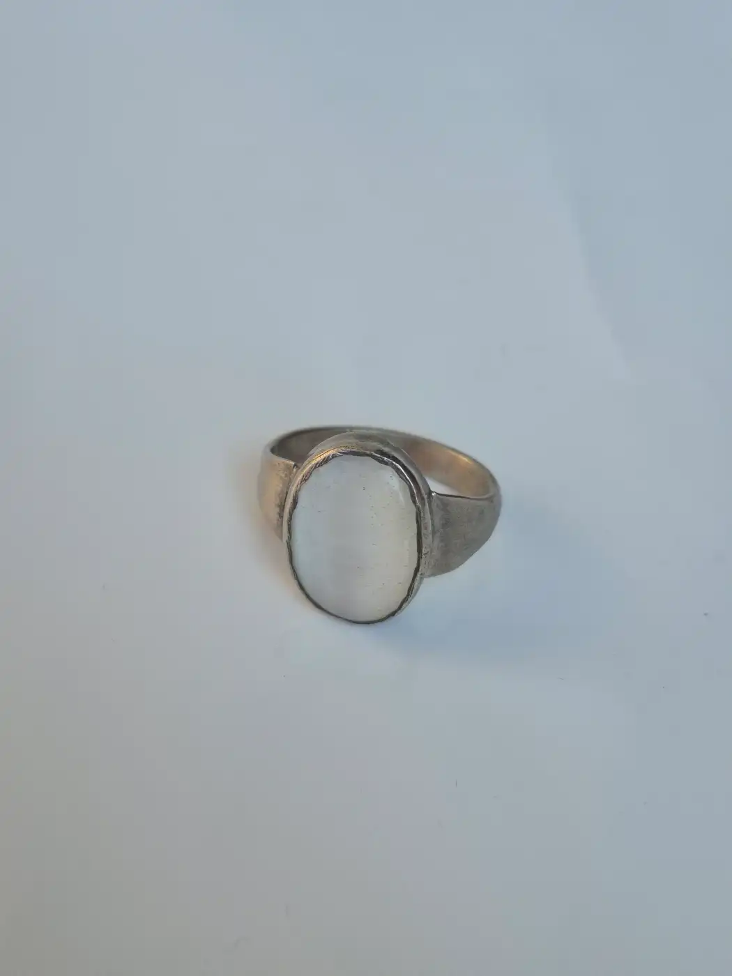 Kashmiri Munthaha Vintage Ring – Traditional White Stone Jewellery