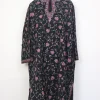 Khadija Kashmiri Pheran Black Raffal Wool Hand Sozni Paper Mache Jaal Work