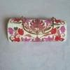 Laiqa Kashmiri White Clutch Handbag with Aari Embroidery