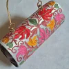 Mahira Kashmiri Grey Clutch Handbag with Aari Embroidery