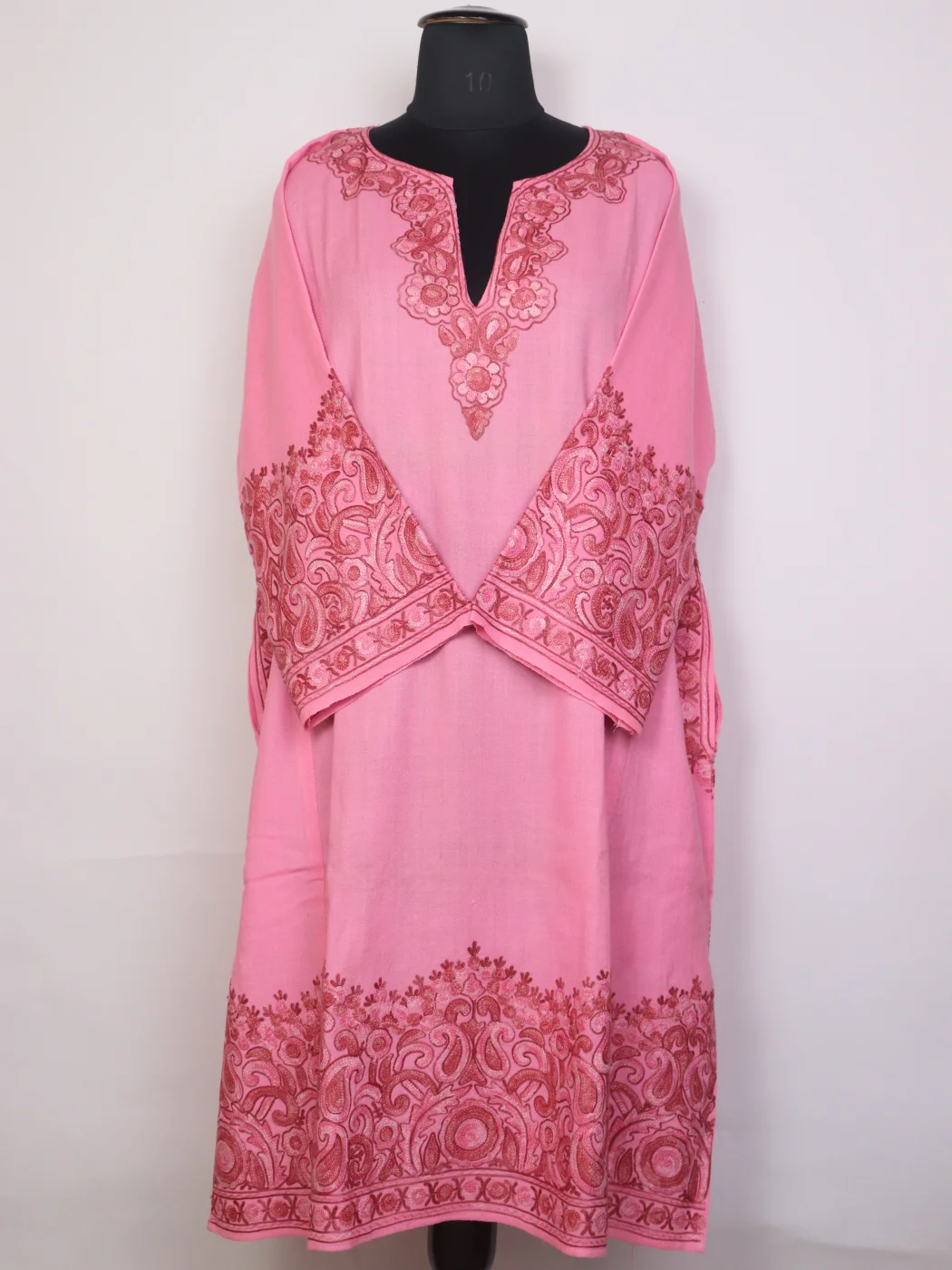 Mahrukh Kashmiri Raffal Wool Aari Embroidered Pheran